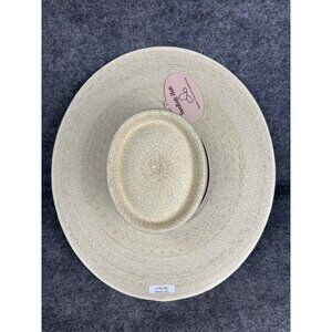 SunBody Hats Hat Cowboy Fitted Mens 6 7/8 Palm Leaf Straw Wide Brim Western